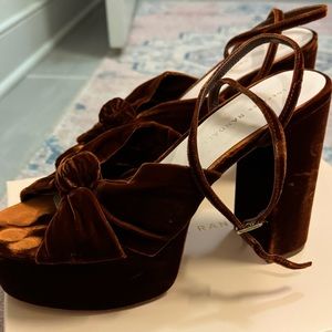 Loeffler Randall Women's Roz Ankle Strap Platform High Heel